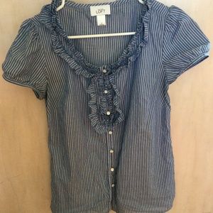 Loft short sleeve blouse-small